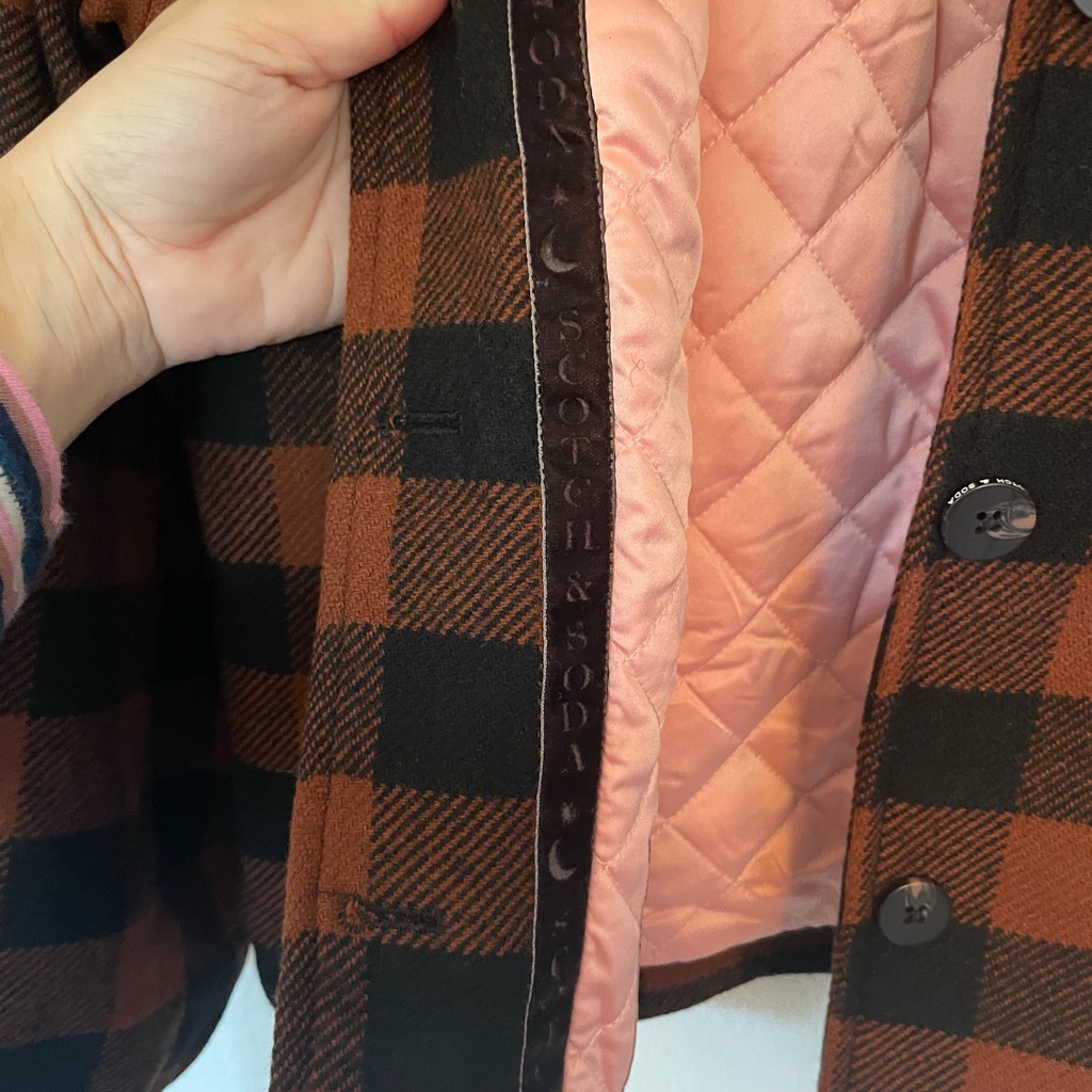 Nwt Scotch & Soda Amsterdam Scotch & Soda Kids' Checked Wool Jacket — image 7 of 7